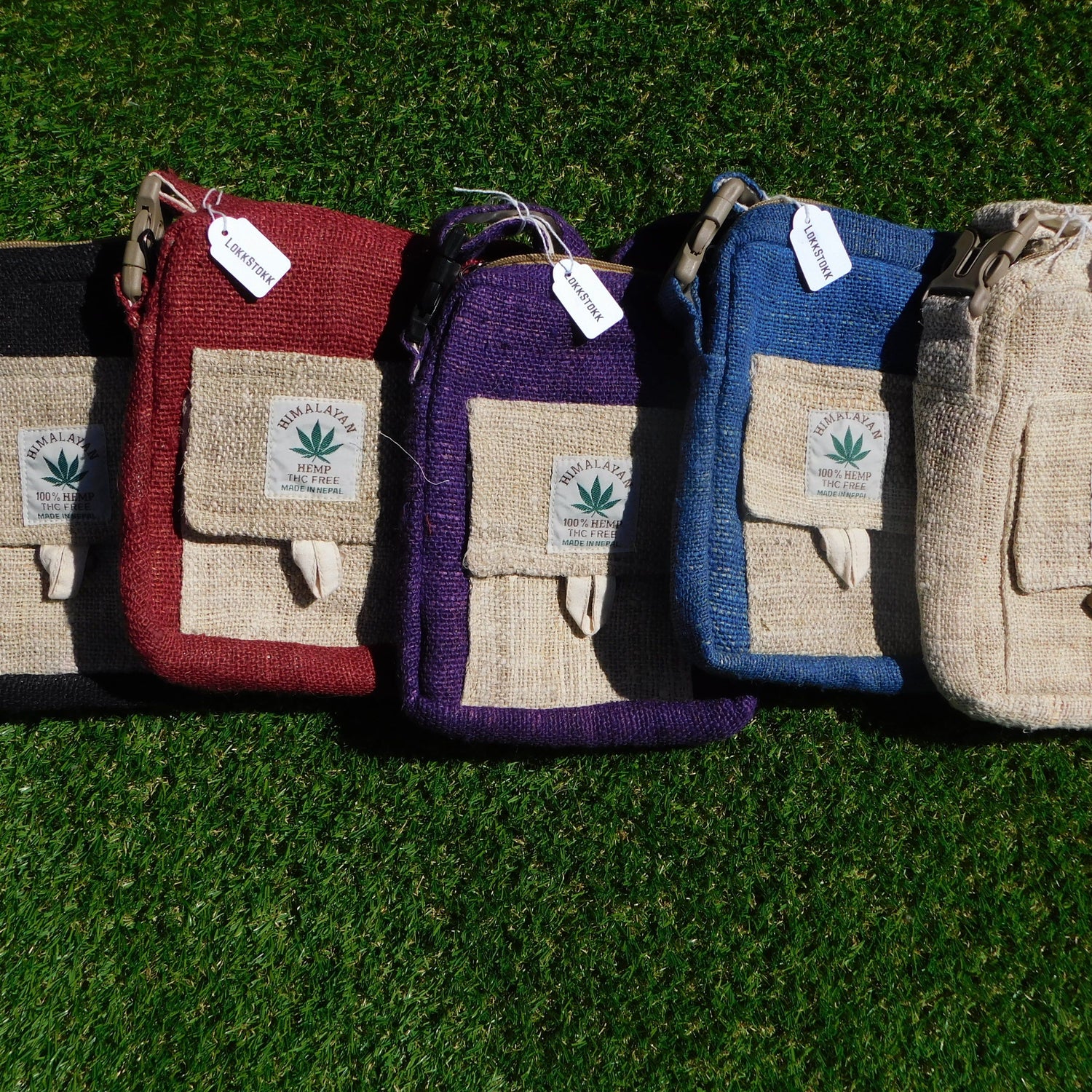 Small Bag, 100% Hemp in multiple colours